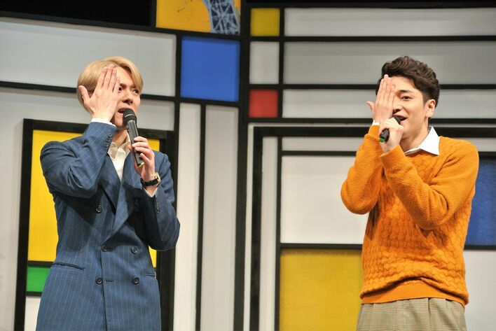 福田悠太＆室龍太が初日会見で土下座も飛び出す爆笑漫才披露！