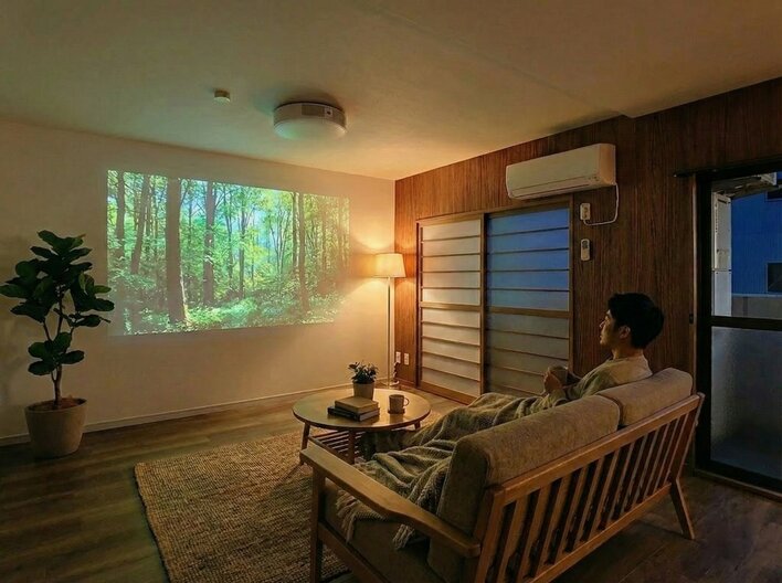 動画はスマホで観る時代｜「スマホが大画面の“自分劇場”になる部屋」へ。Renotta、新コンセプト「THEATER LIFE」第1弾 “WOOD” を発表