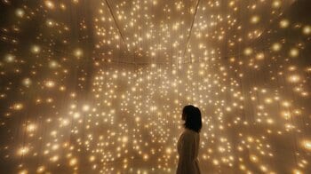 チームラボ、ロンドンのサーチ・ギャラリーのグループ展に参加。認識上の光の球体作品《質量のない太陽と闇の太陽》《質量のない太陽と空の境界面》を展示。会期は、6月5日(金)から9月8日(火)まで