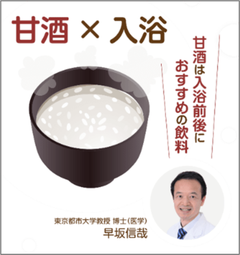 「甘酒×おふろ」で夏を乗り切る！酷暑に備える暑熱順化には入浴が有効　入浴前後の水分・塩分・エネルギー補給に「甘酒」新習慣啓発活動5月30日（土）より実施