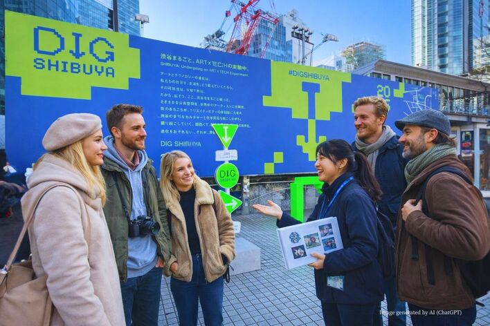 アート×テクノロジーが渋谷を彩るイベント「DIG SHIBUYA 2026」開催に伴いインバウンド向け「オフィシャルウォーキングツアー」を実施