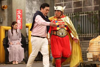 サンド伊達、“タケちゃんマン”そっくりの姿でコント「たけしさんが楽しみにしていると聞いて…」