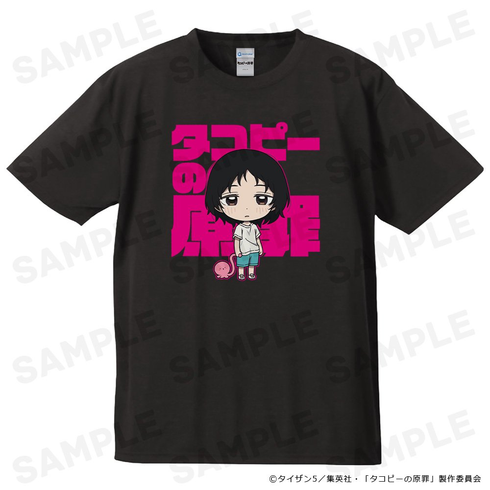 アニメ「タコピーの原罪」Tシャツ、メタリック缶バッジ2個セット