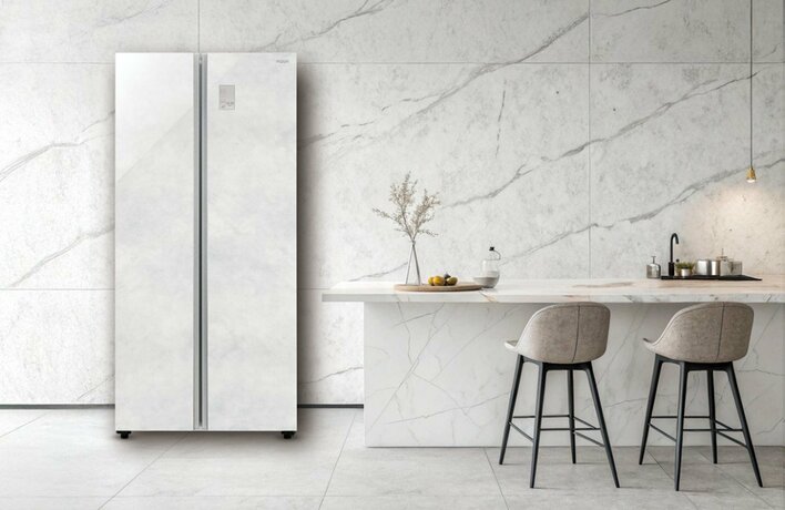 高いデザイン性と素材感にこだわった新モデル　AQUA 冷凍冷蔵庫「AQR-SBS48A」を発売