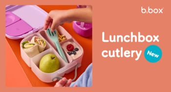 遠足・ピクニックシーズン到来、“自分で食べたい”を叶えるb.boxのランチボックス専用カトラリー新登場【4月15日（水）発売】
