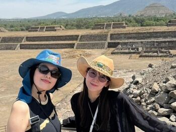 吉岡里帆  筧美和子とのメキシコ観光でのショットを公開　「圧巻…」の世界遺産の遺跡でパワーチャージ！？