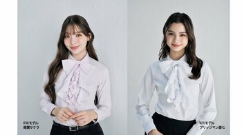 可愛く盛れる♪ 4WAY仕様で多彩な着こなしを実現「ViViフリル&リボン付4WAYスキッパーブラウス」を全国のはるやま店舗で発売開始！