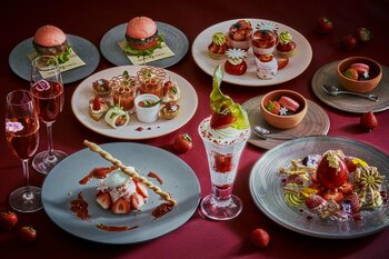【品川プリンスホテル】冬のアフタヌーンティースイーツコース『Strawberry Mode～甘美をまとうモードな午後～』を販売