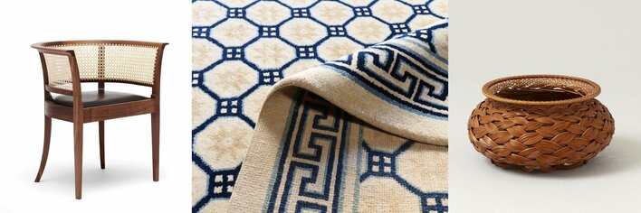 【銀座・和光】北欧家具をシノワズリカーペットや古今日本の工藝作品と組み合わせ、空間を提案