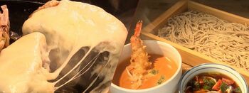 長野県の新グルメは？たっぷりチーズの熱々おやき×オマール海老を使った洋風信州そば【FNSご当地うま撮GP】