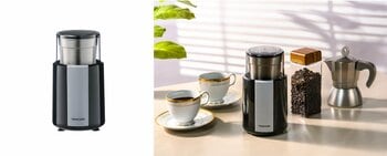 豆からのコーヒーをもっと身近に。動作音を抑えて、挽き目自在。あなた好みの一杯を。約6杯分をまとめて挽ける「コーヒーミル」新発売