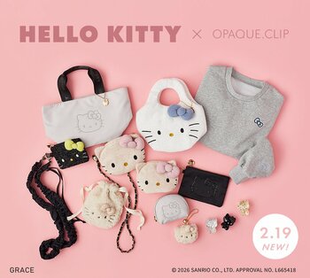 【OPAQUE.CLIP】「HELLO KITTY」コラボアイテムを2月19日(木)より発売！