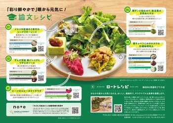 ＜3月8日～14日は世界緑内障週間＞論文を“読む”から“食べる”へ 東北大学発「論文レシピ(R)」×ロート製薬「ロートレシピ」コラボメニューを提供
