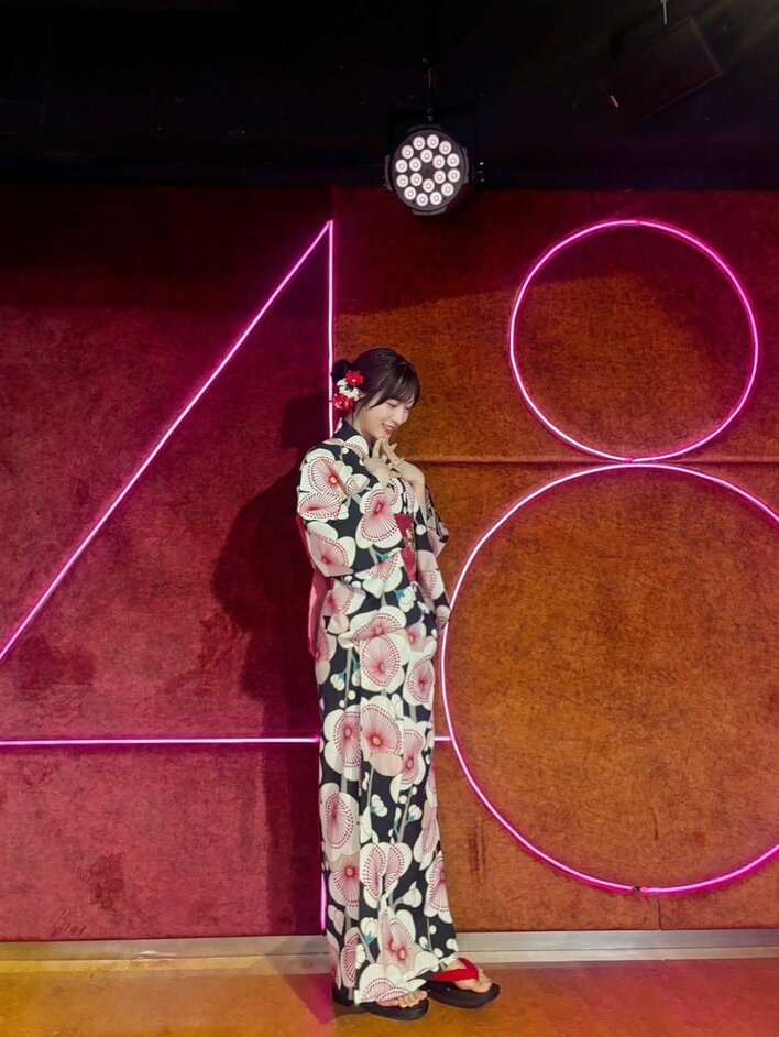 AKB48　チーム8　生写真　小栗有以　浴衣 AKB48小栗有以 浴衣姿にファン歓喜！「ただただ美しいぃぃ～」「似合い