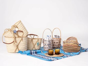 【ロンハーマン】チュニジアのクラフトブランド「LA LISTE TUNISIENNE」より、限定カラーのバスケットとスカーフを発売