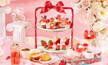 「ぼく、シマエナガ。」コラボレーション　シマエナガランチ 春～Like Afternoon Tea～　Very Berry SPRING! 苺とベリーづくしのアフタヌーンティー風ランチ