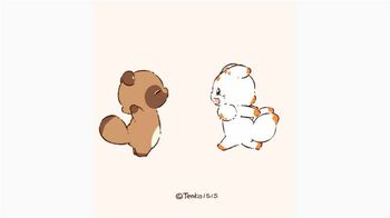 ぽnきちの無敵ボディーでてnこが飛んでく！？楽しそうに遊ぶ姿に思わずもん絶『二尾の小狐てnこ』動画公開