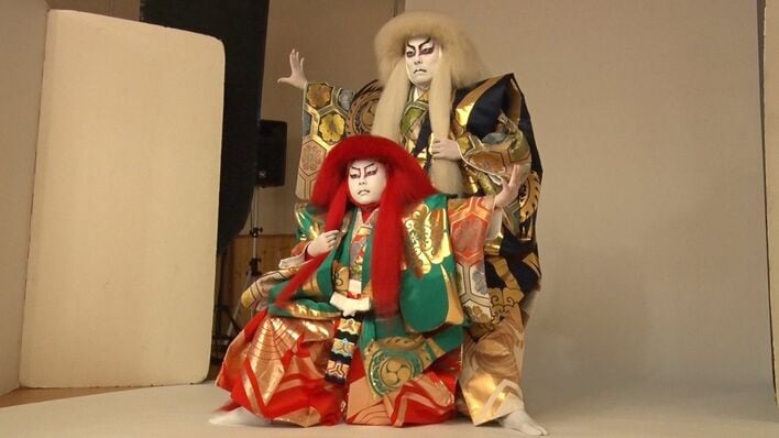 中村勘三郎　中村勘九郎　中村屋　美術品　連獅子　中村座　タペストリー 中村勘三郎中村勘九郎中村屋美術品連獅子中村座タペストリー