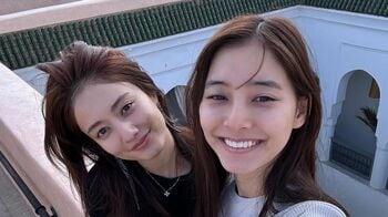 新木優子&谷まりあ　プライベート感あふれる仲良しショット公開 美腹筋が見えた抜群のスタイルに「全女子の憧れ」の声