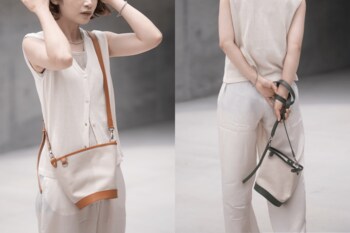 カワニシカバン”Chicシリーズ”から第3弾「Polly」登場。手持ち・肩がけができる帆布×レザーのショルダーバッグ── YouTube登録者15万人の香川発・バッグブランド