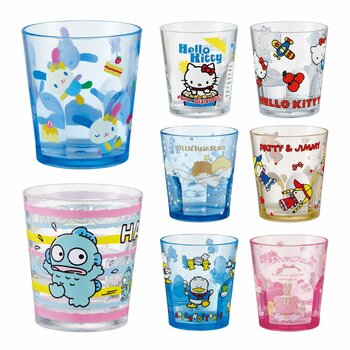 【サンリオキャラクターズ】「ウサハナ」と「ハンギョドン」２つの新柄が10月29日（木）に仲間入り！スケーターから販売中のアクリルコップは全８柄に