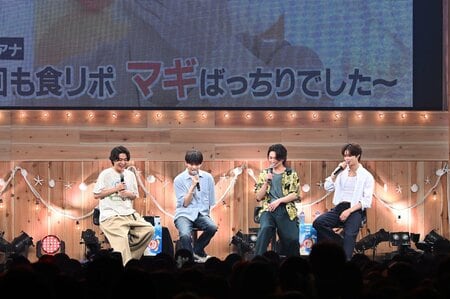 【写真30枚】高橋文哉、綱啓永、K（&TEAM）、倉悠貴が集結！高橋“ボケ”に失敗？倉はスゴ技披露！Kが綱の頬をツンツン♡『めざましライブ』