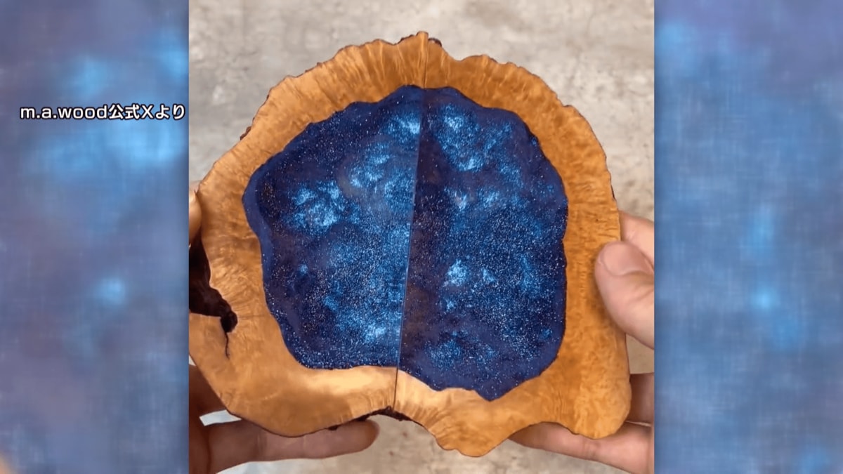 SNSで大バズり中！絶景を閉じ込めたアート作品「ウッドレジンオブジェ