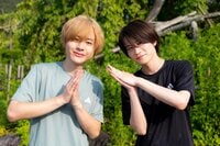 嶋﨑斗亜、AmBitious・岡佑吏が観客の前でジャグリング披露！練習で苦戦「ディアボロ」最終技を成功させられる！？『関西ジュニア ノーフィルター』