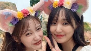 元櫻坂46菅井友香　ディズニー新エリアを中村ゆりかとおそろいカチューシャつけ堪能！隠し撮りショットも公開で「このペアしか勝たん」の声