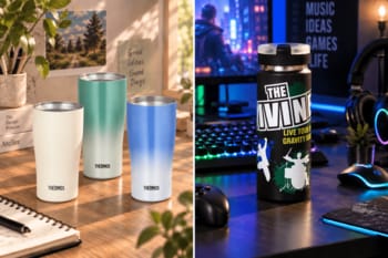 炭酸水筒＆サーモスタンブラーを1点から！オリジナルプリント.jpに4種ドリンクウェアが登場