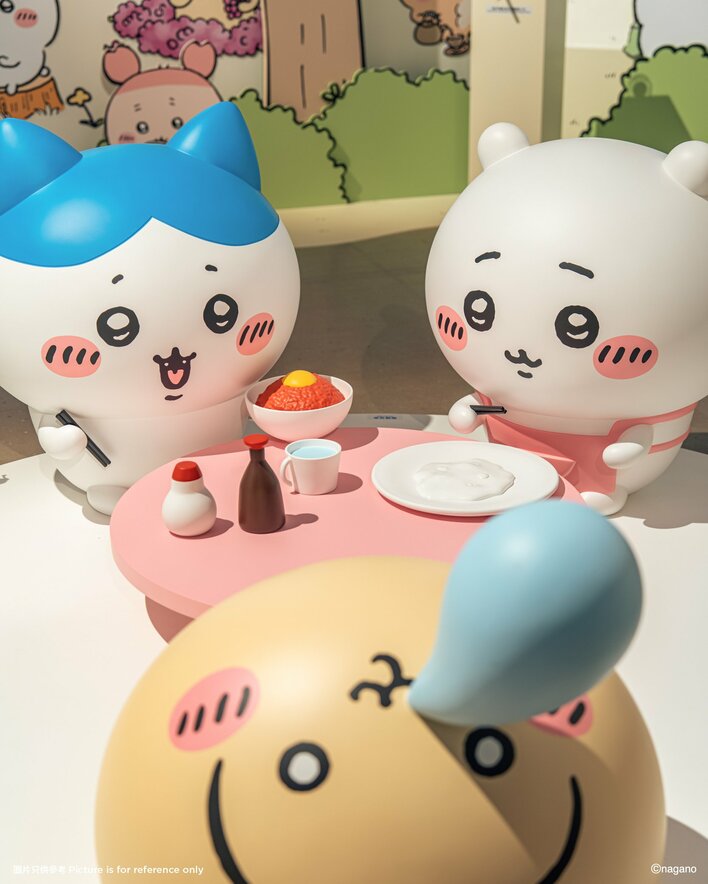 ちいかわ飲茶　香港限定　うさぎ　ハチワレ　ちいかわ　マスコット　セット　ヤムチャ ちいかわ飲茶／ 香港『CHIIKAWA DAYS』にて 特別描き下ろしデザイン