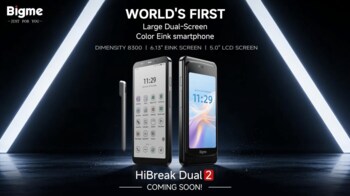 カラー電子ペーパー＋LCDの大型デュアルスクリーン5Gスマートフォン「Bigme HiBreak Dual 2」がKickstarterに登場