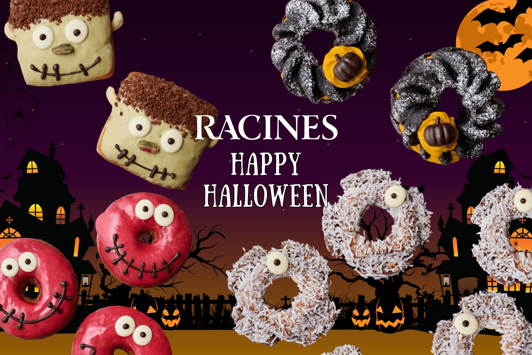 2025年ハロウィン限定】“可愛いモンスタードーナツ”がRACINES各店に