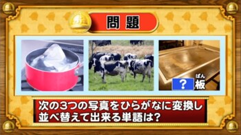 ＜『脳ベルSHOW』クイズ＞写真を文字に変換！並べ替えてできる単語とは…？