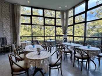 【JAF愛媛】高畠華宵大正ロマン館「カフェ・カショー」(愛媛県東温市) JAFスマートフォンアプリクーポン提示でメニュー料金10％割引！