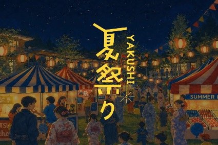 【夜の公園で夏の思い出を作ろう】YAKUSHI夏祭り開催！