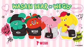 韓国で話題沸騰！Z世代を沼らせる「WASABI BEAR」WEGO×WASABI BEAR　共同プロジェクト本格始動