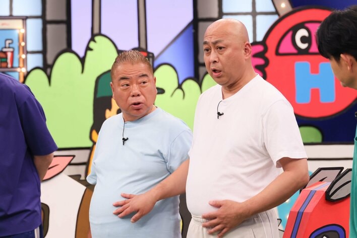 出川哲朗、長谷川雅紀、博多大吉、ノブ、山内健司、濱家隆一…この中で体脂肪率が高いのは誰！？『火曜は全力！華大さんと千鳥くん』