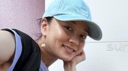 中越典子(46) 7歳娘の描いた“ままのえ”に「ギャー」!? お気に入りのヘアバンドと長い首に「謎の落ち武者感･･･」「眼力は感じますよ」夫は俳優・永井大