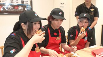 ぱーてぃーちゃんが「ドミノ・ピザ ジャパン」でお手伝いをしながらミッション達成を目指す！ピザ作りのスピード対決で内部分裂！？