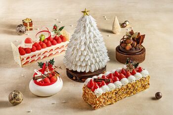 「銀座マキシム・ド・パリ」幻の名品“苺のミルフィーユ”がクリスマスケーキで登場　ペストリーシェフ 佐藤が贈る新作2種を含む全5種を販売