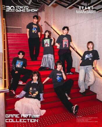 BEAMS50周年とTOKYO GAME SHOW30周年を記念し、〈BEAMS MANGART〉から「GAME ARTeee COLLECTION」を9月15日（火）から発売