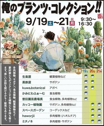 俺のプランツ・コレクションを開催します！