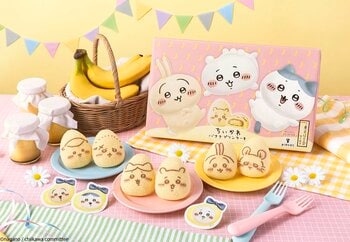 「ちいかわ」×「東京ばな奈」の人気コラボ商品にくりまんじゅう＆モモンガ＆ラッコが仲間入り！かわいすぎる『ちいかわバナナプリンケーキ』がリニューアル