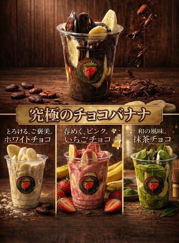 【原宿・期間限定】お祭りの定番が“究極”のスイーツへ。「究極のチョコバナナ」がCandyapple竹下通り店・Strawberry choco原宿店にて2026/2/17より販売開始。