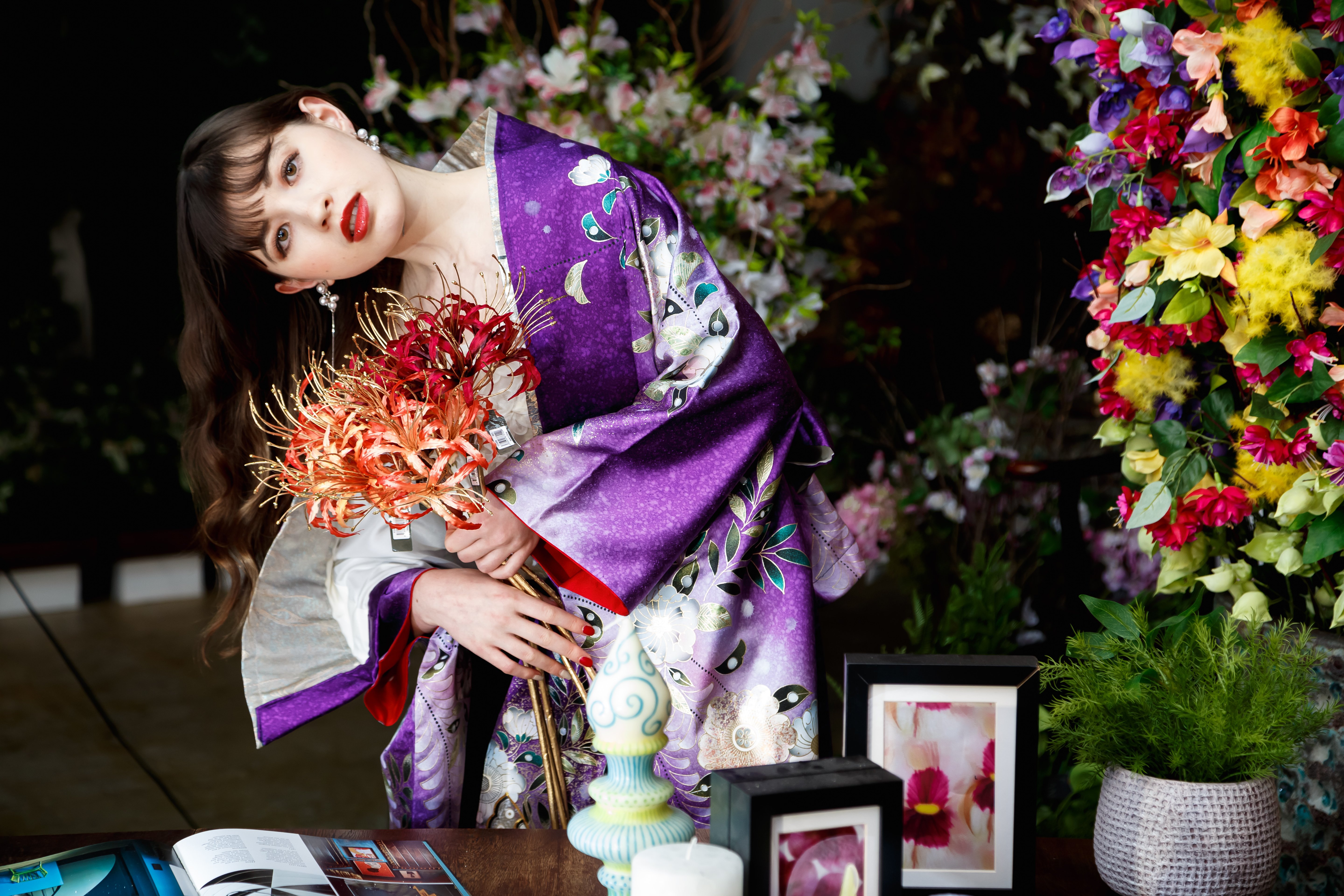 成人式　振袖　リメイク オリジナル振袖」成人式の振袖を花嫁衣装の引き振袖にリメイク