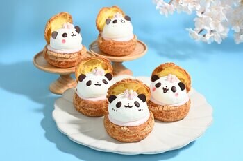 【椿屋珈琲・ダッキーダック】大人気の「パンダシュークリーム」に春到来！