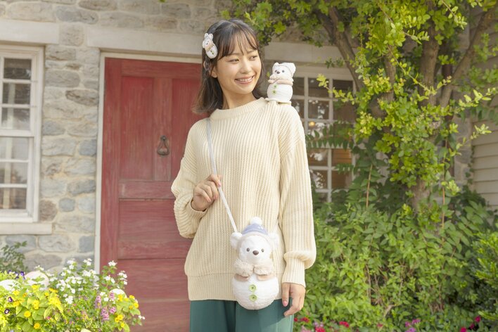 ダッフィーたちが雪だるまになって登場！ コロンとした見た目が
