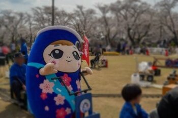 小さなお子様や家族で春の訪れを楽しめる　ミニSLマーケットat夢さくら公園