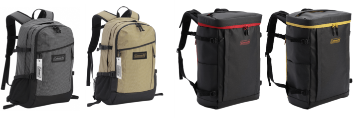 コールマン、「ウォーカー」と「シールド」の新色モデル発売